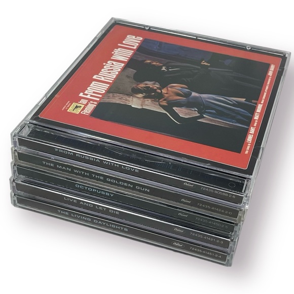 🛍️SALE🛍️James Bond 007 Remastered Movie’s Soundtrack Audio CD Set of 5 *RARE Set - Picture 8 of 8